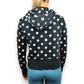 Adidas Navy Blue Polka Dot Pullover Hoodie Women Size Small