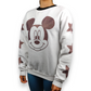 Disney Mickey Mouse Vintage White Pullover Sweatshirt Women Size Small