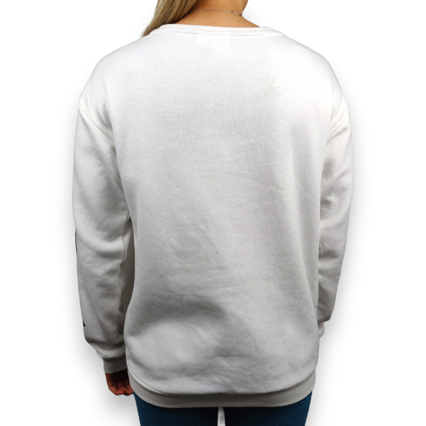 Disney Mickey Mouse Vintage White Pullover Sweatshirt Women Size Small