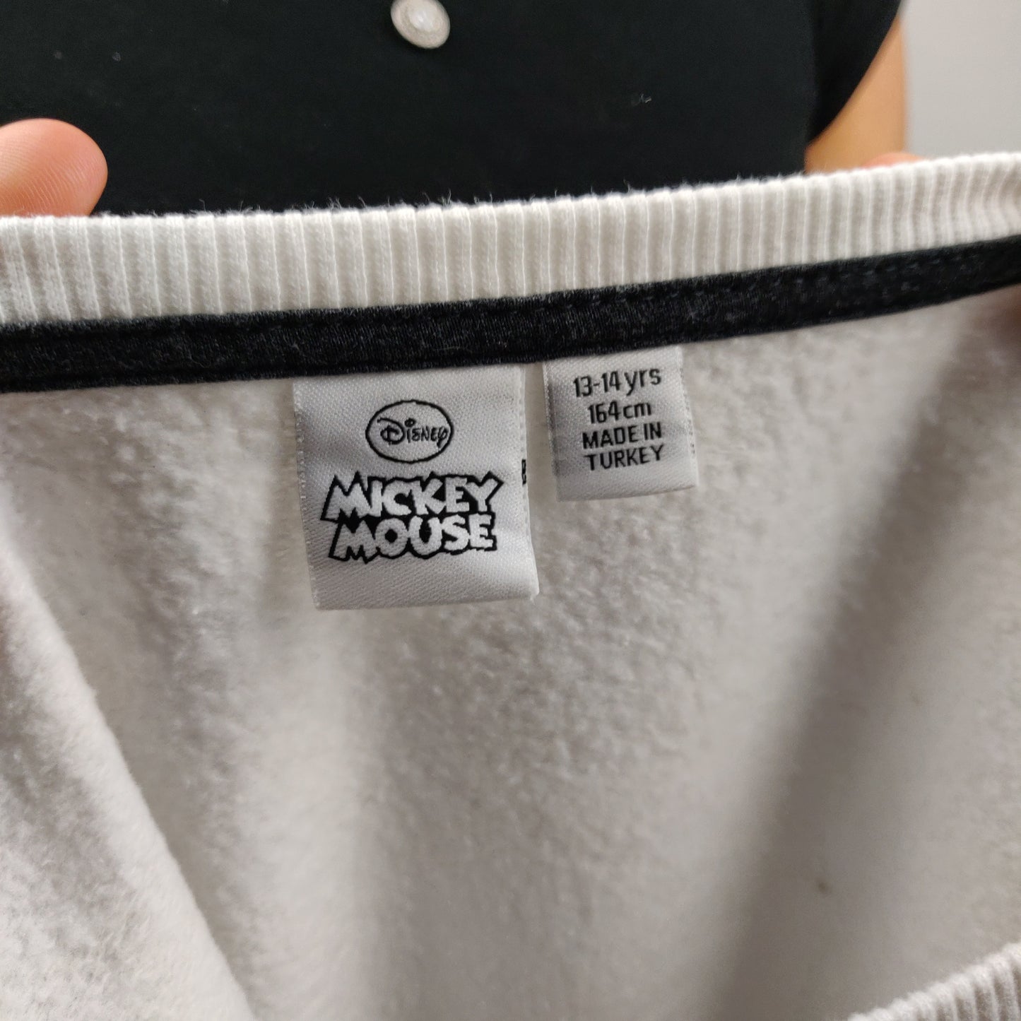 Disney Mickey Mouse Vintage White Pullover Sweatshirt Women Size Small