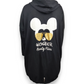 Disney Mickey Mouse Wonder Beauty Place Black Cardigan Jumper Women Size Large