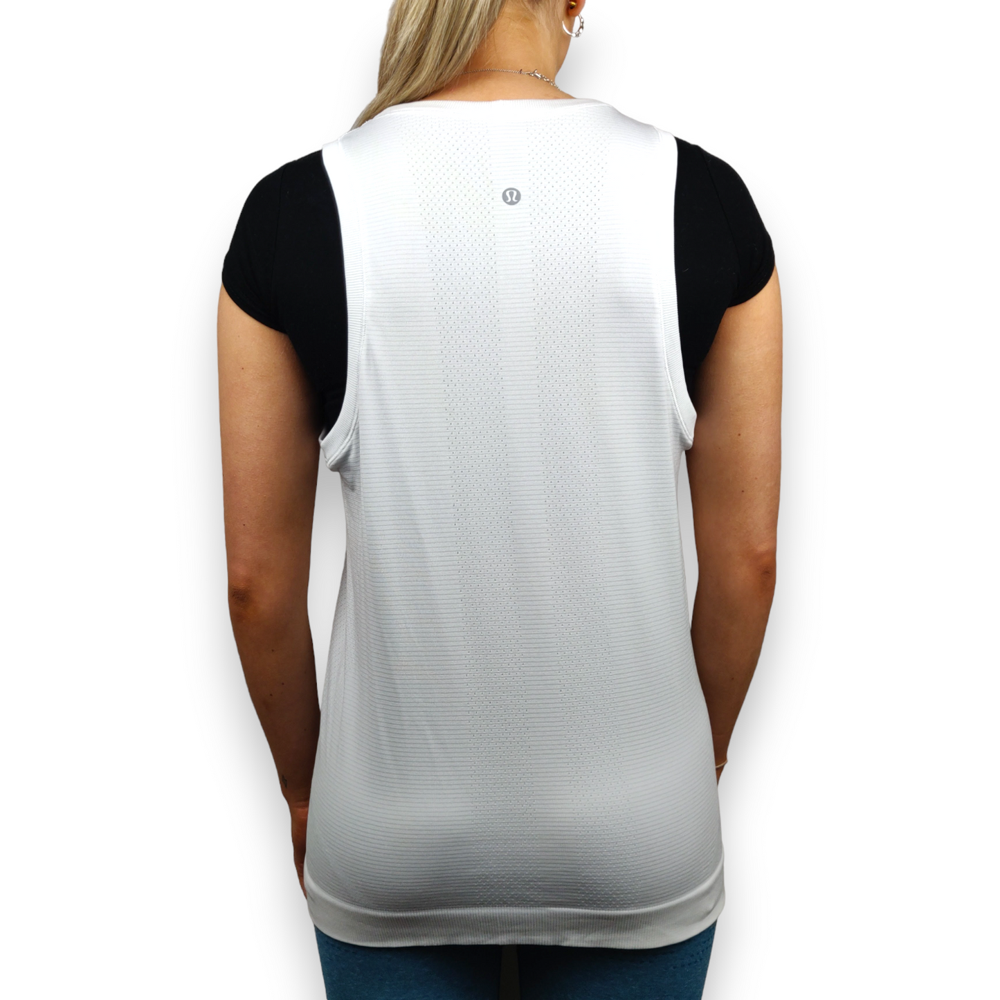 Lululemon White Sleeveless Activewear T-shirt Tank Top Women Size Small