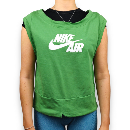 Nike Air Vintage Green Sleeveless Sweatshirt Women Size Small