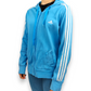 Adidas Performance Essentials Blue Full-zip Hoodie Women Size UK 18
