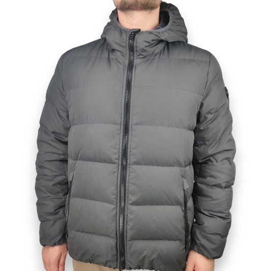 Michael Kors Premium Down Insulated Grey Puffer Jacket Men Size Large