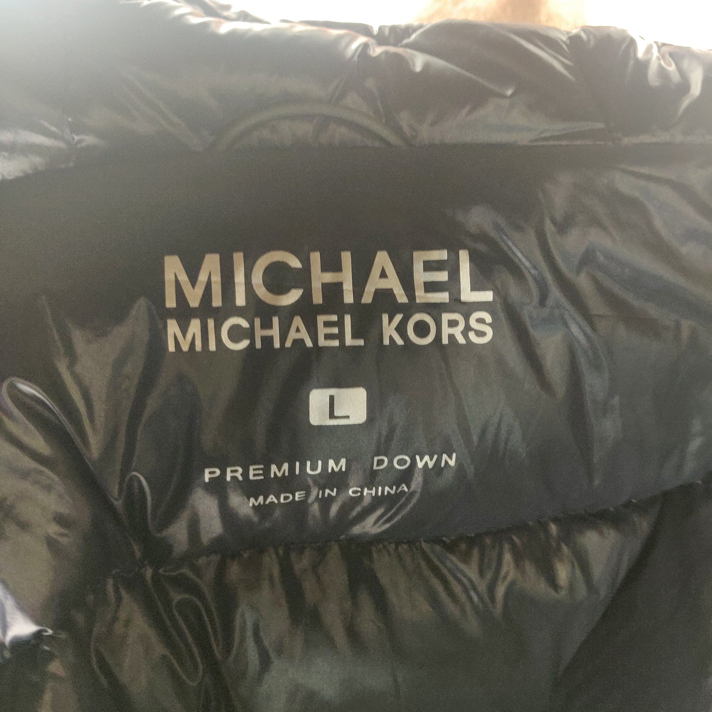 Michael Kors Premium Down Insulated Grey Puffer Jacket Men Size Large