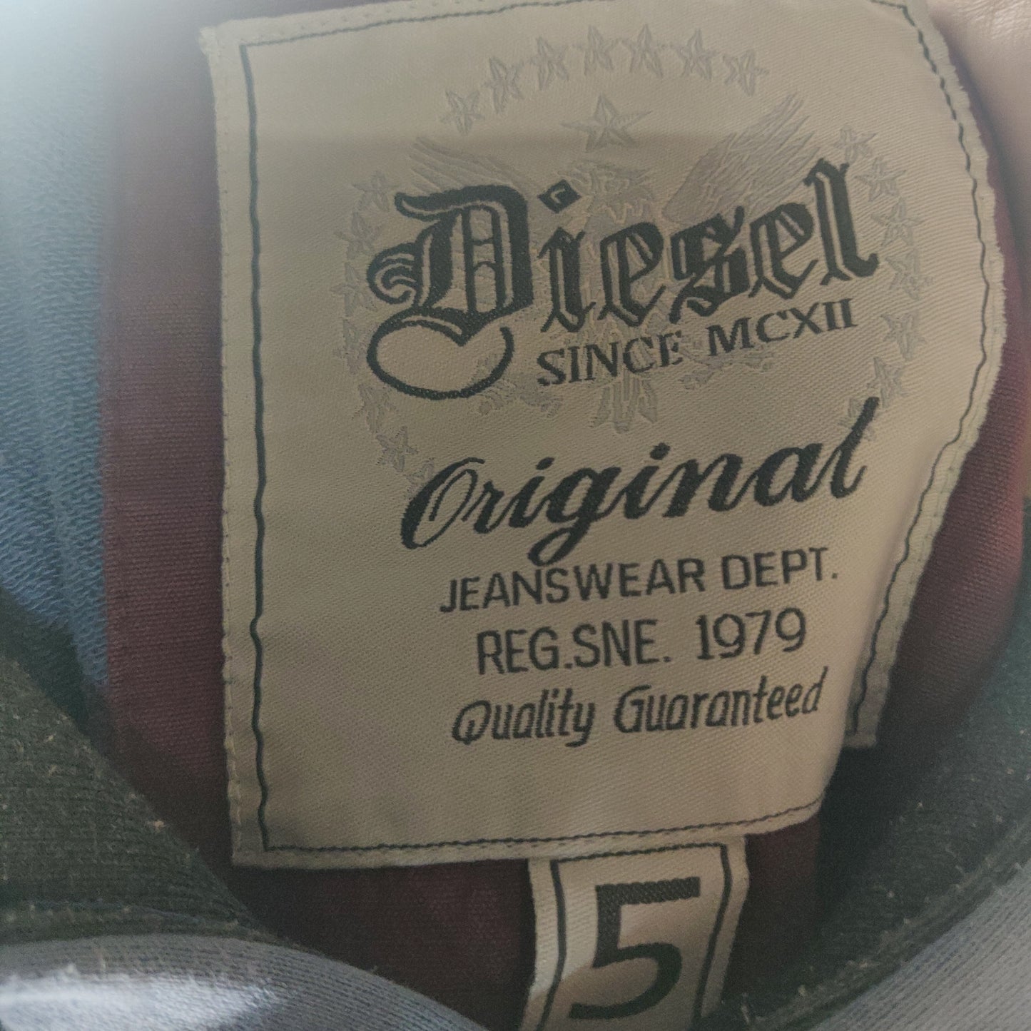 Diesel Vintage Track & Field Embroidered Blue Pullover Hoodie Men Size XL