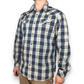 Lee Vintage Blue/White Long Sleeve Checked Shirt Men Size XL
