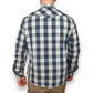 Lee Vintage Blue/White Long Sleeve Checked Shirt Men Size XL