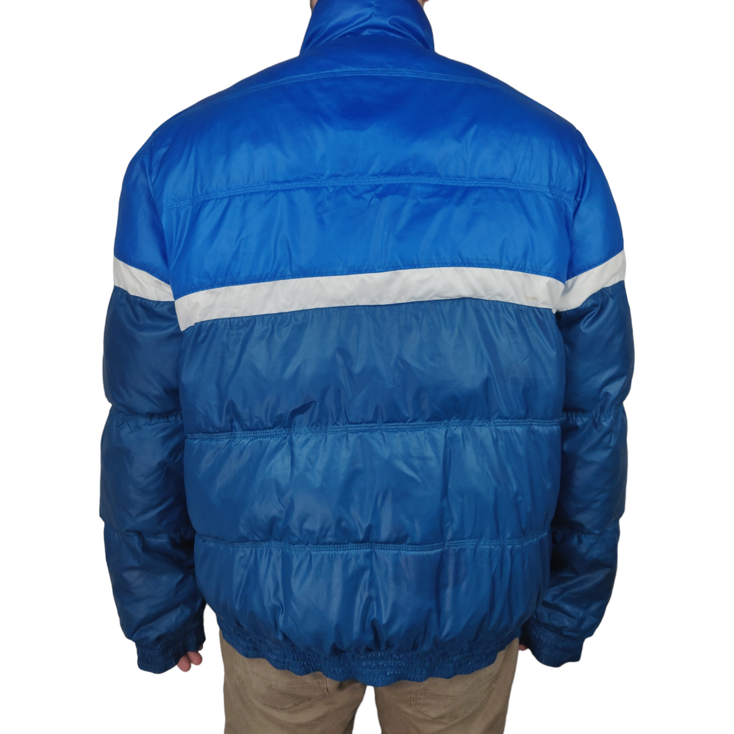 Adidas Blue Down Insulated Puffer Jacket Men Size XL