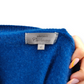 John Lewis 100% Cashmere Blue Boat Neck Pullover Jumper Sweater Women Size Small