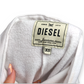 Diesel Vintage White Short Sleeve Pullover High Neck Sweatshirt Women Size XS