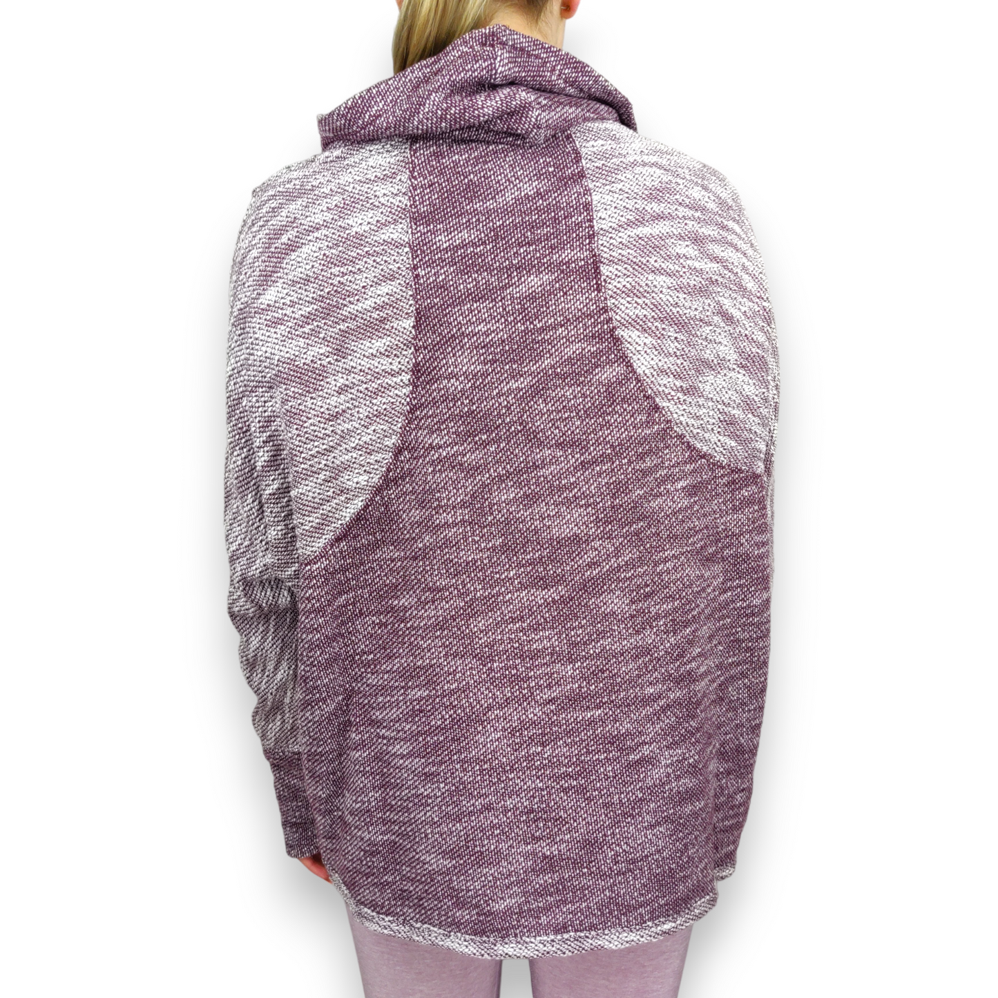 Calvin Klein Performance Purple Shawl Neck Pullover Sweatshirt Women Size Large