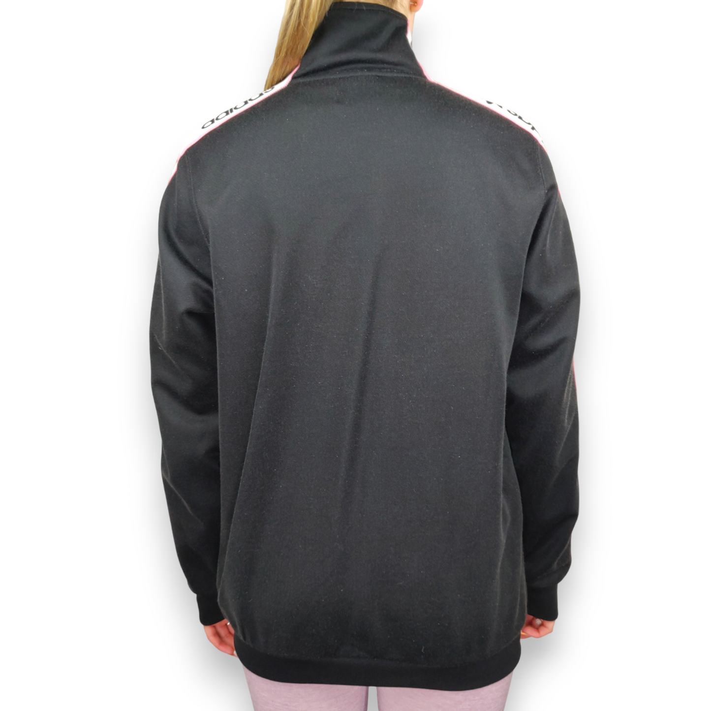 Adidas x Kylie Jenner Falcon Black Trefoil Full-Zip Track Jacket Women Size UK 10