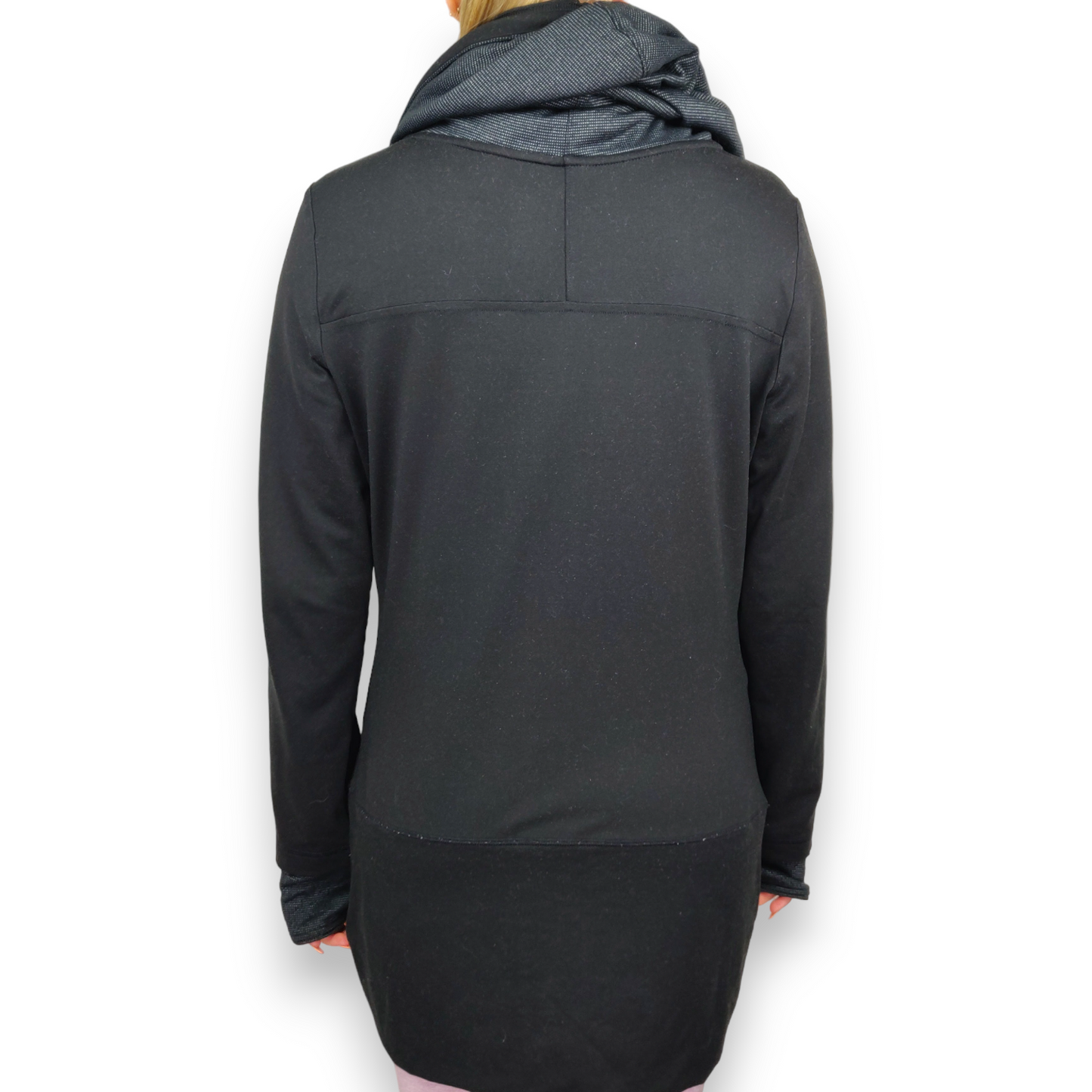 Adidas Black Full-Zip Long Hoodie Women Size Small UK 8-10