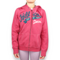 Tommy Hilfiger Pink Embroidered Full-Zip Hoodie Women Size Large