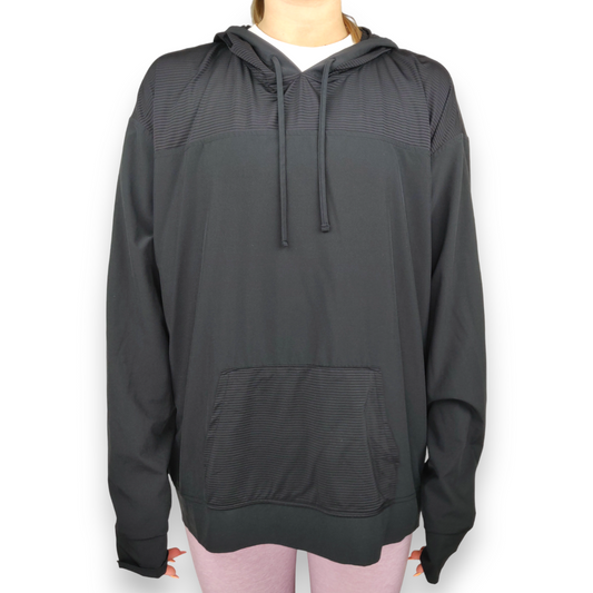 Victoria’s Secret Sport Black Loose Fit Pullover Hoodie Women Size Medium
