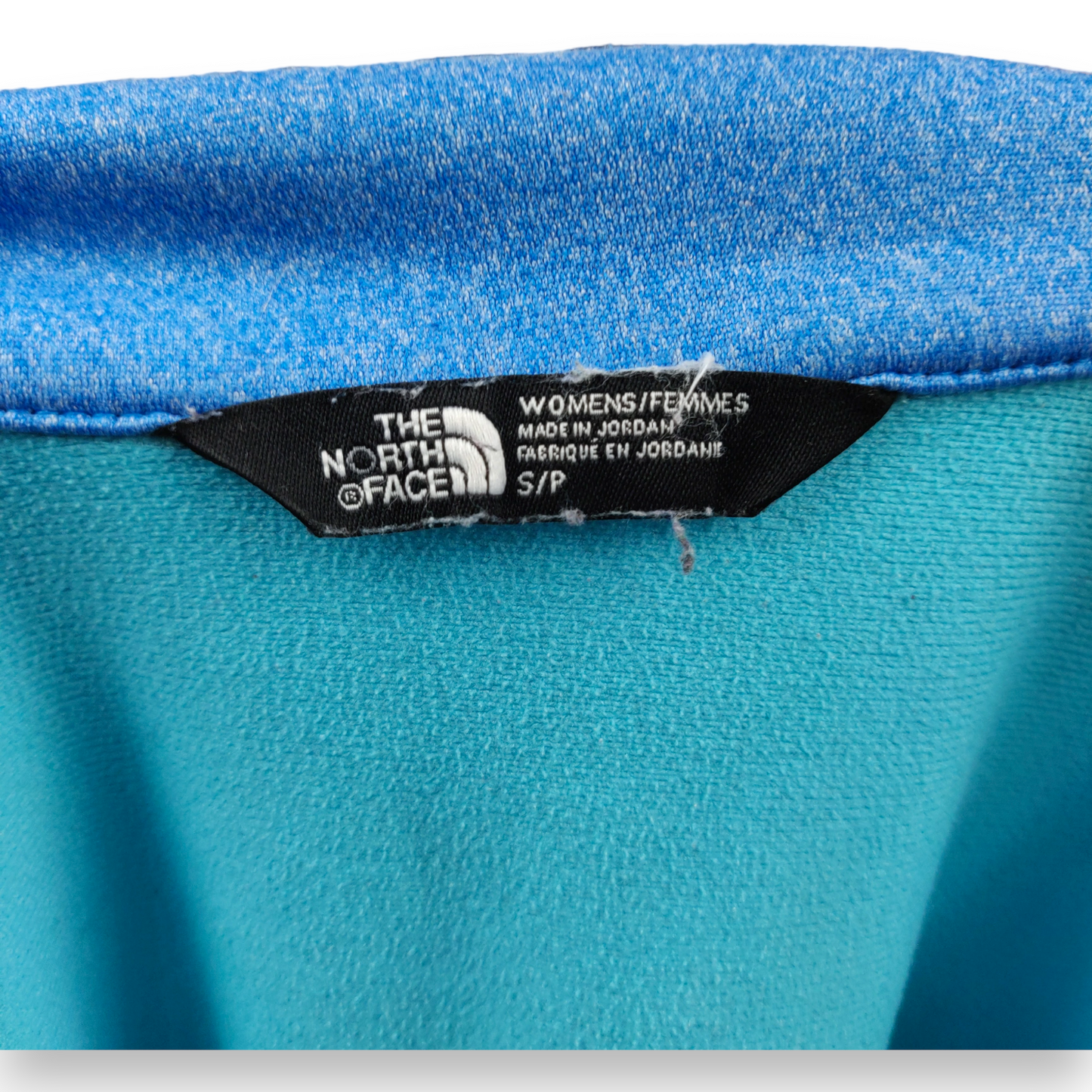 The North Face Blue Activewear Running Training Half Zip Top Stretch Women Size Small
