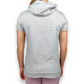 Adidas Grey Short Sleeve White Stripes Full Zip Hoodie Women Size UK 12
