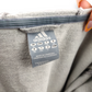 Adidas Grey Short Sleeve White Stripes Full Zip Hoodie Women Size UK 12