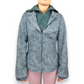 NOA NOA Blue Floral Brocade Embroidered Quilted Jacket Women Size Small