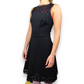Ted Baker Black Cut Out Embroidered Skater Party Dress Women Size XS (1)