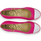 Sugar Pink Canvas Slip On Wedge Pumps Shoes Women Size EU 36 (UK 3.5)