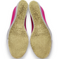 Sugar Pink Canvas Slip On Wedge Pumps Shoes Women Size EU 36 (UK 3.5)