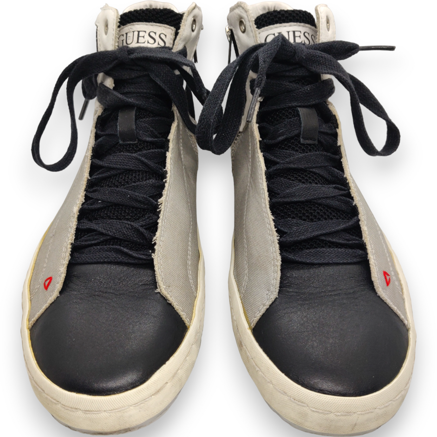 Guess Grey Black Los Angeles LA High Tops Sneakers Trainers Men Size UK 9.5 (EU 44)