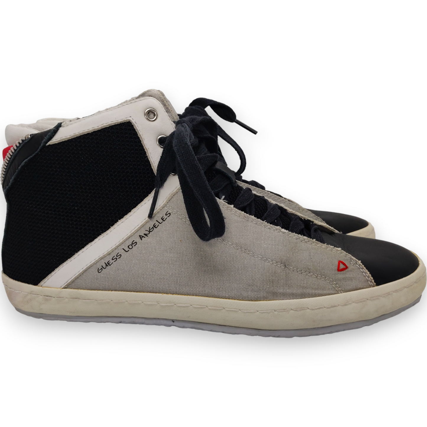 Guess Grey Black Los Angeles LA High Tops Sneakers Trainers Men Size UK 9.5 (EU 44)