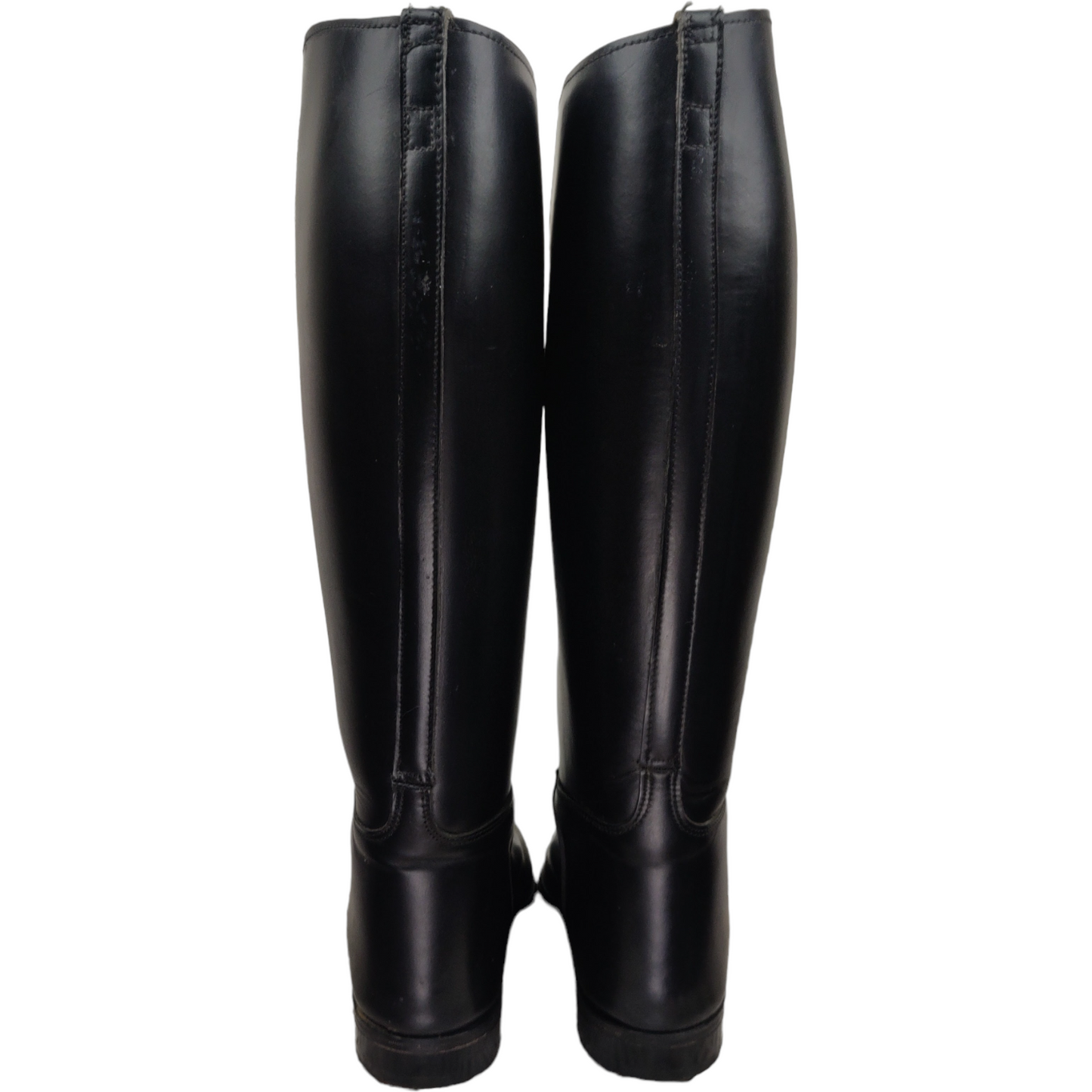 Moss Bros Vintage Black Tall English Leather Horse Riding Boots Unisex Size UK 6