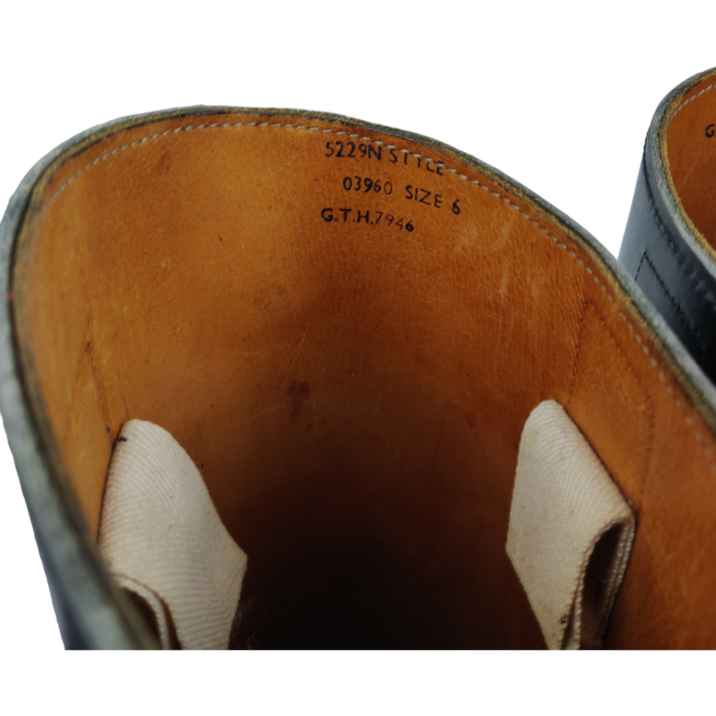 Moss Bros Vintage Black Tall English Leather Horse Riding Boots Unisex Size UK 6