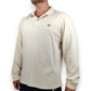 Timberland Vintage White Long Sleeve Cotton Polo Shirt Men Size Large