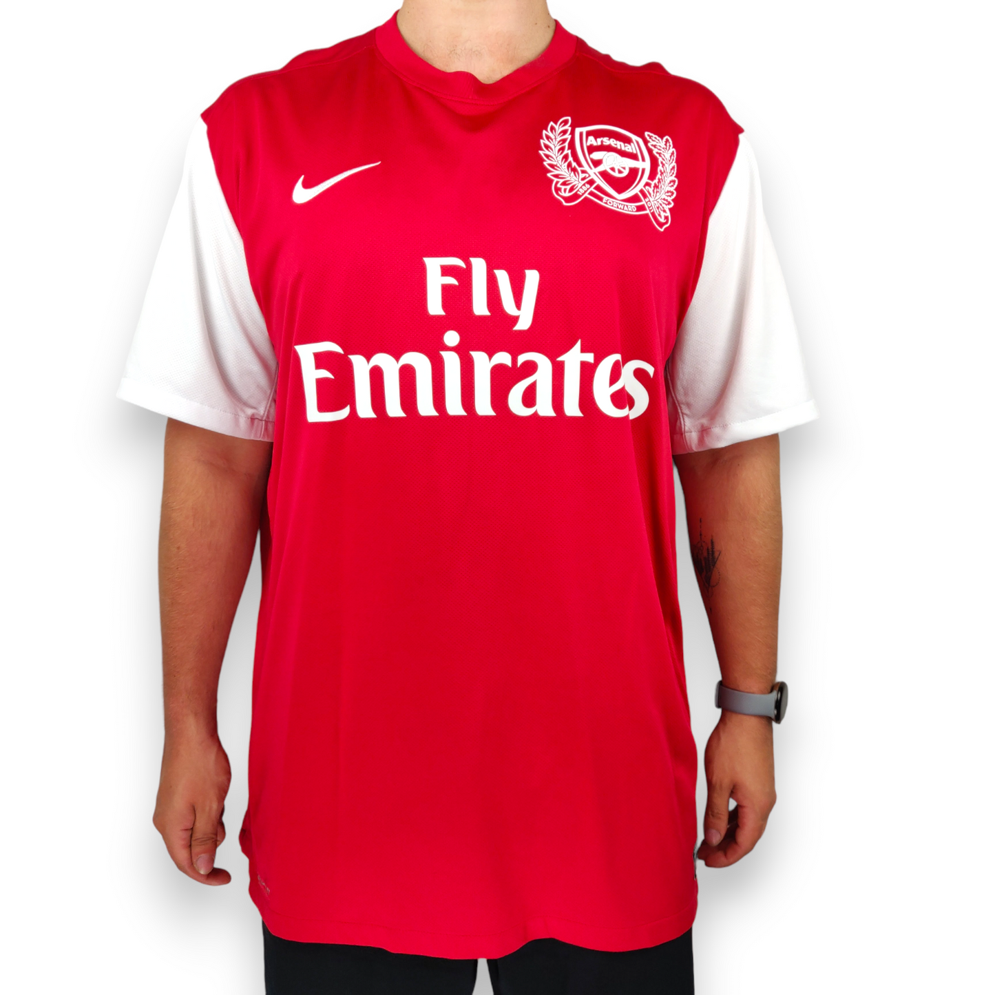 Arsenal Nike 2011/12 Home Football Red Shirt Jersey Men Size 2XL ~ 423980-620