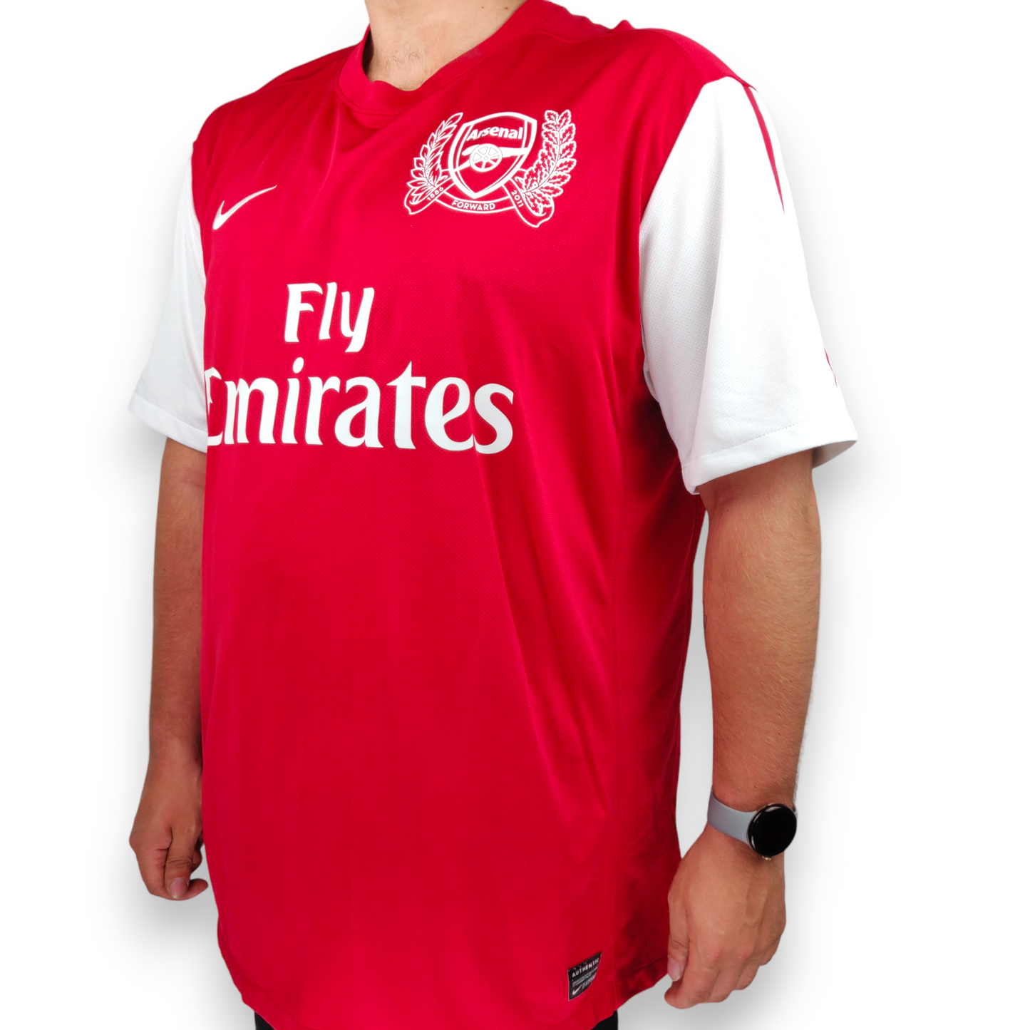 Arsenal Nike 2011/12 Home Football Red Shirt Jersey Men Size 2XL ~ 423980-620