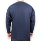 Tommy Hilfiger Vintage Navy Blue Long Sleeve Activewear T-shirt Men Size Large
