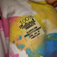 Studio Ryska Star Tie Dye Multicolour Oversized 3/4 Sleeve Top T-shirt Women Size XL