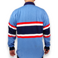 UNI JW Sport 2000 Midland Division Vintage Blue Rugby Polo Shirt Red Rose Men Size XL