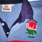 UNI JW Sport 2000 Midland Division Vintage Blue Rugby Polo Shirt Red Rose Men Size XL