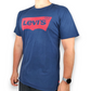 Levi's Blue Short Sleeve Logo Graphic Cotton T-Shirt Men Size Large