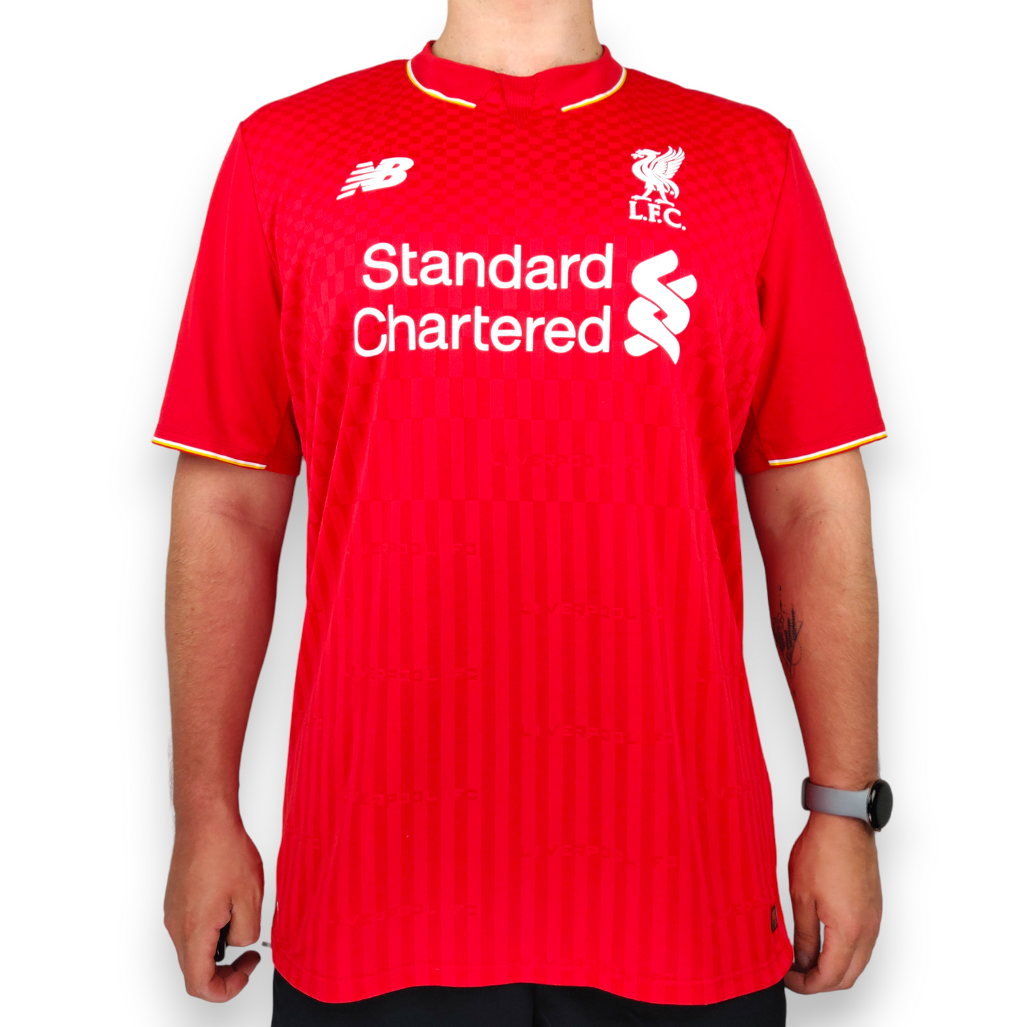 Liverpool FC New Balance Red 2015/2016 Home Football Shirt Jersey Men Size XL