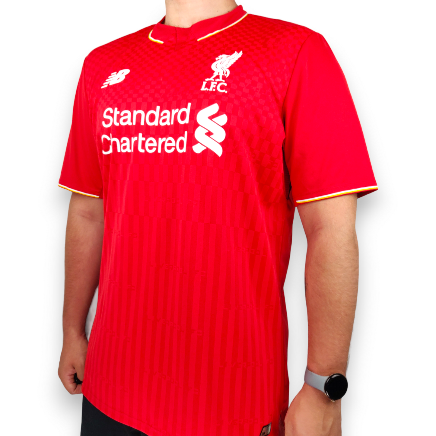 Liverpool FC New Balance Red 2015/2016 Home Football Shirt Jersey Men Size XL