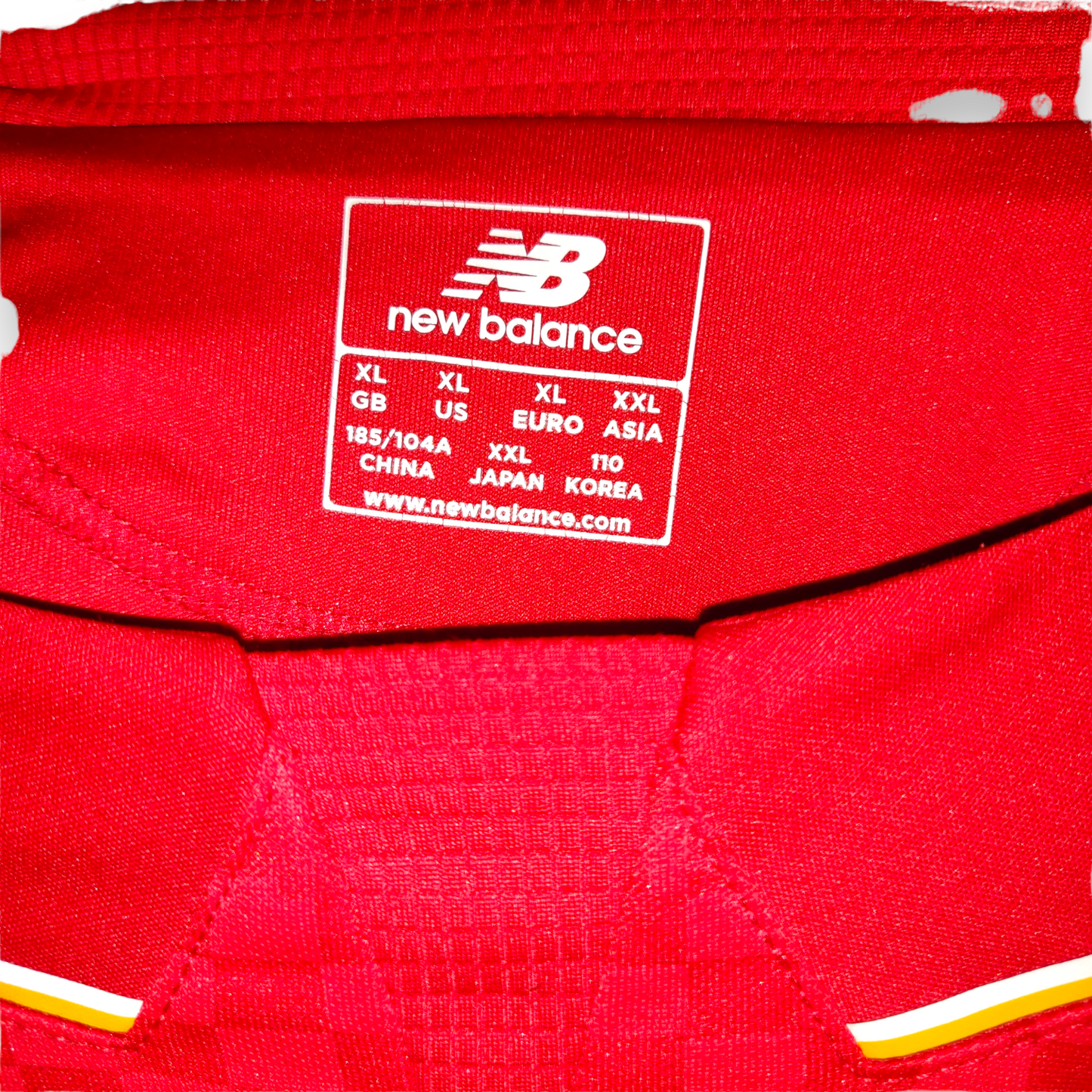 Liverpool FC New Balance Red 2015/2016 Home Football Shirt Jersey Men Size XL