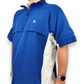 Dunlop Blue Short Sleeve Half-Zip Windbreaker Golf Jacket Men Size Large