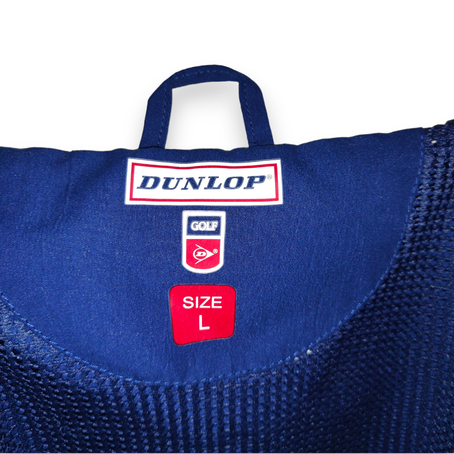 Dunlop Blue Short Sleeve Half-Zip Windbreaker Golf Jacket Men Size Large