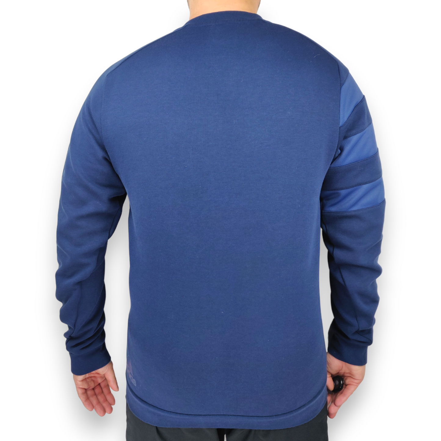 Adidas Leinster Rugby Blue Pullover Crew Neck Sweatshirt Jumper Men Size Medium