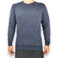 G-Star Raw Blue Quilted Pullover Crew Neck Sweatshirt Jumper Men Size Medium