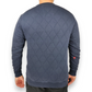G-Star Raw Blue Quilted Pullover Crew Neck Sweatshirt Jumper Men Size Medium