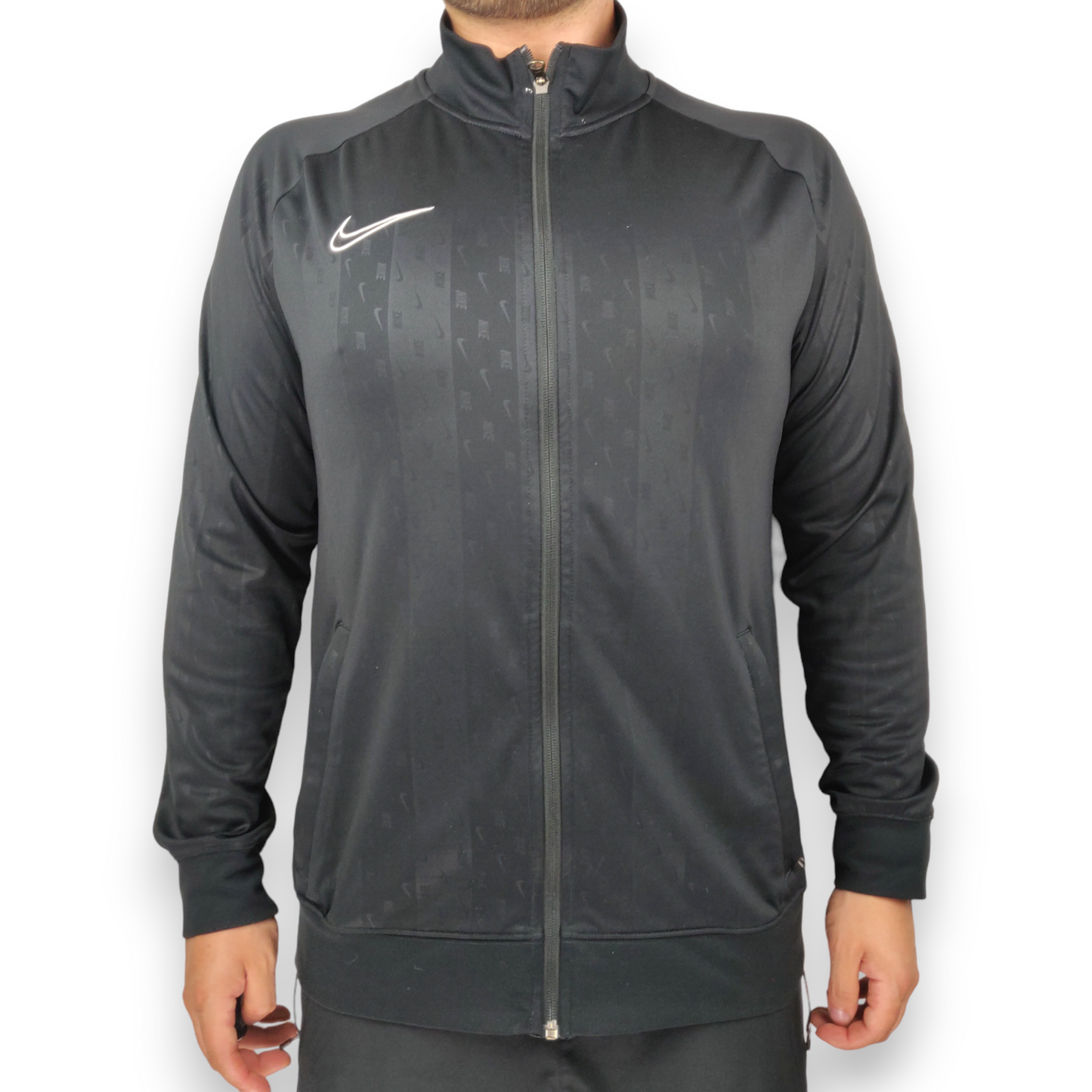 Nike Dri-Fit Academy Football Black Full-Zip Track Jacket Men Size Large ~ AQ2763-011
