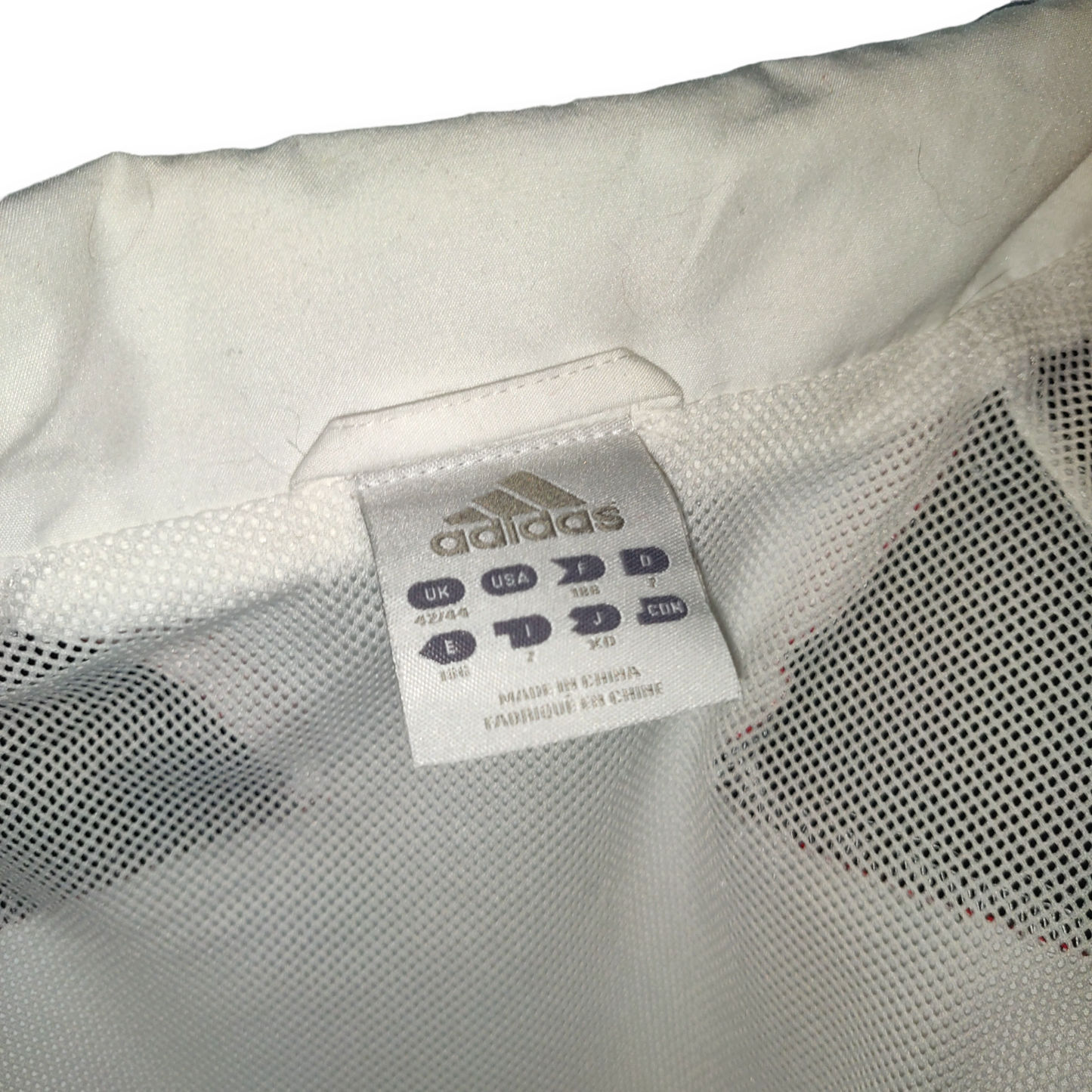 Adidas White Liverpool 2008/2009 Training Football Track Jacket Top Men Size Large